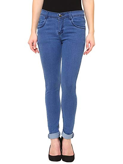 SENDIPO Women's Western Denim Jeans Navy Blue